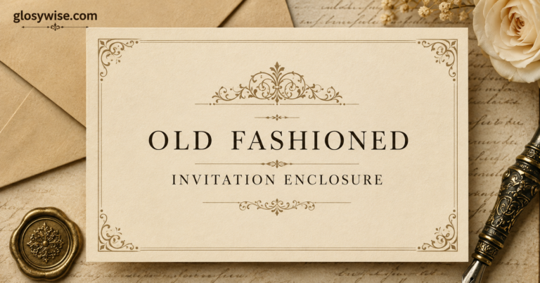 Old Fashioned Invitation Enclosure