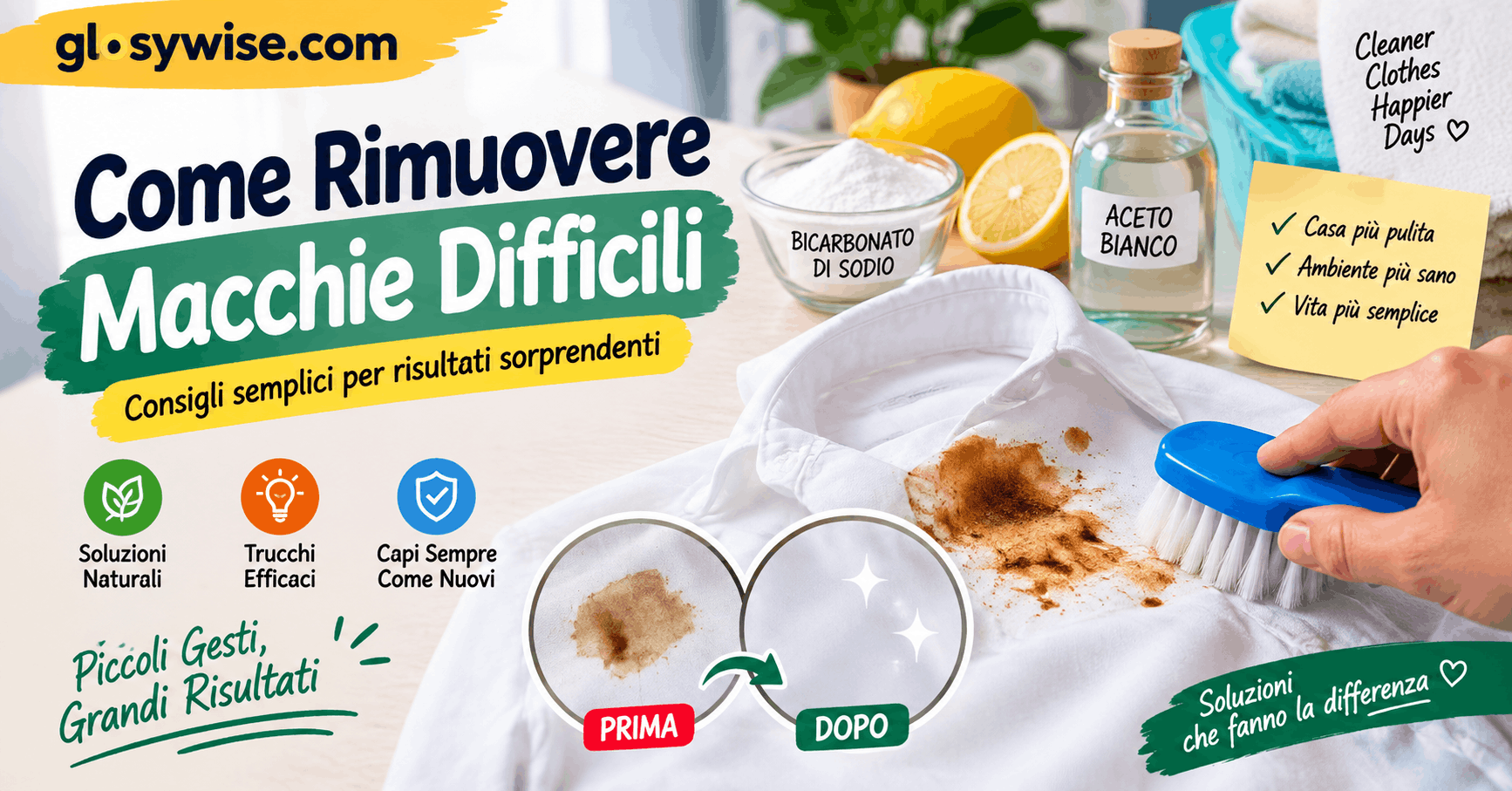 Come Rimuovere Macchie Difficili